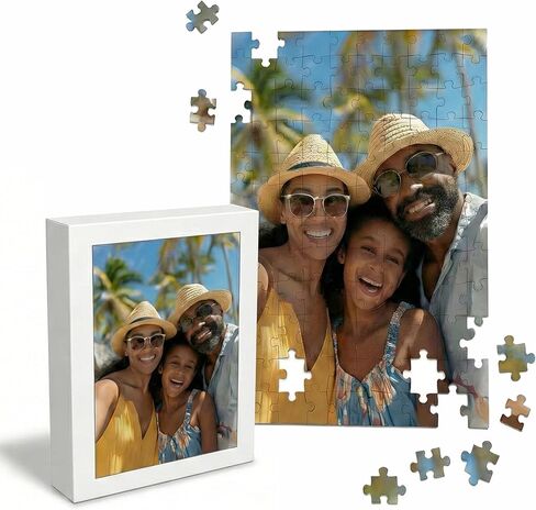 Custom Photo Puzzle - Personalized Jigsaw Puzzle with Your Own Image (120 Pieces) (8x11 inches) in Saudi Arabia