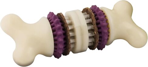 لعبة Petsafe Buddy Buddy Bristle Bone Dog Toy - Treat -Treating للكلاب الصغيرة - تتضمن حلقات علاج - مكونات تم اختبارها بدقة - أرجوانية صغيرة جدًا (BB -Bri -BN -XS) in Saudi Arabia