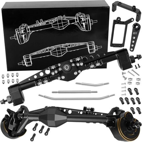 جزء ترقية محاور البوابة الخلفية الأمامية لسيارة 1/10 Capra 1.9 UTB 4X4، DIY SCX10 SCX10 II، المحور الخلفي الأمامي من سبائك الألومنيوم RC، سيارة زاحفة RC، 1/10 Capra 1.9 UTB & SCX10، تيتانيوم in Kuwait