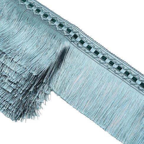 Yalulu 4 Yards Brush Fringe Trim Tassel Fringe Trim Basic Trim for Curtain Home Decoration (Beige) in Saudi Arabia