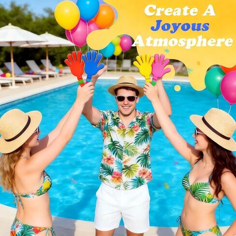 10 Pcs 11 Inch Hand Clappers Noisemaker Noise Maker Colorful Large Noisemaker Plastic Clapper Noisemaker for Sporting Events Fiesta Birthday Cheers Supplies for Kids 3+ in Kuwait