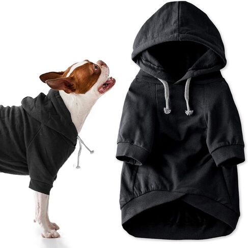 Rocky II - The Extra Comfy Hoodie, Organic Cotton and Recycled Poly Dog Hoodie Pet Coat Sweater for Small, Medium, Large Dogs​​, Pink Chesterfield Plaid, X-Small in Saudi Arabia