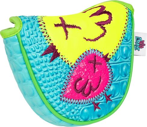 Big Crazy DF3 Putter Cover - Funny Birdie Design Golf Head Covers - Magnetic Closure - Mallet Putter Cover with Bright Colors - Premium and Unique PU Leather - Golf Accessories for Man and Woman in Kuwait