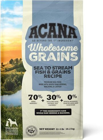 ACANA Wholesome Grains Dry Dog Food Red Meat & Grains Beef Pork & Lamb Recipe 4lb Bag in Saudi Arabia