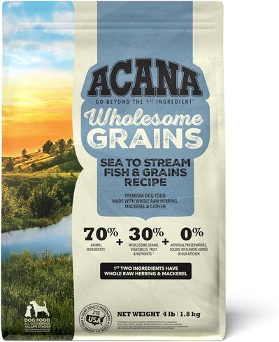 ACANA Wholesome Grains Dry Dog Food Red Meat & Grains Beef Pork & Lamb Recipe 4lb Bag in Saudi Arabia