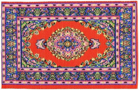 Dollhouse Miniature Purple Hand-Woven Rug, 1:12 Scale Floor Mat, DIY Accessories Accessories Convenient in Saudi Arabia