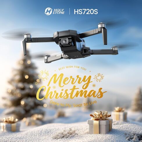 طائرة بدون طيار Holy Stone HS720S GPS مع كاميرا للبالغين فيديو 4K، أقل من 249 جرام، 5G 2KM Tranmisson، طيران ذكي، اتبعني، بطاريتان وقت طيران 42 دقيقة، إرجاع تلقائي، وضع مناسب للمبتدئين in Kuwait