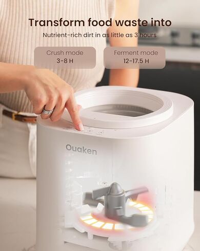 Odorless Kitchen Compost Bin with Lid – Hanging Trash Cabinet Doors Durable ABS Plastic, Easy to Mount Under Sink in Saudi Arabia