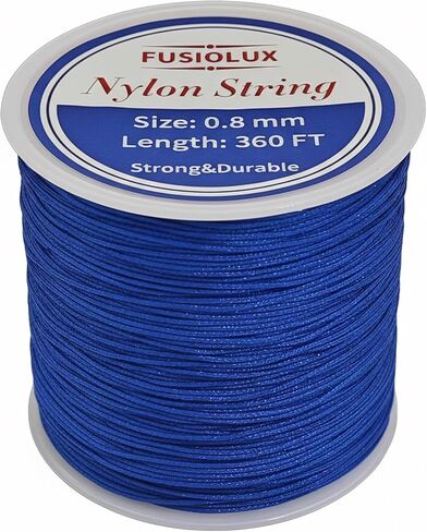 0.8mm Nylon String for Bracelet Making,600Yards Chinese Knotting Cord for Jewelry Making,Friendship Bracelet String with 20colors Nylon Thread in Saudi Arabia