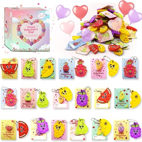 30pcs Animal Mini Pop Keychain, Party Favors, Treasure Box Toys for Classroom, Goodie Bag Stuffers for Kids, Prize Box Toys for Kids Classroom, Pop its Fidget Toys Bulk, Pinata Fillers, Carnival Prize in Saudi Arabia
