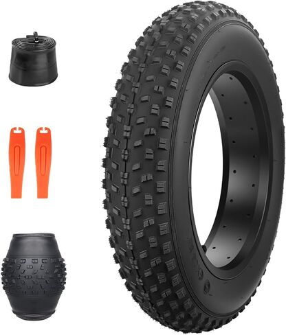 ZUKKA 16 x 4.0 E-Bike Tire Fat Tire High Performance Replacement Folding Mountain Bike Tire High-Density Bike Tires for E Bikes in Saudi Arabia