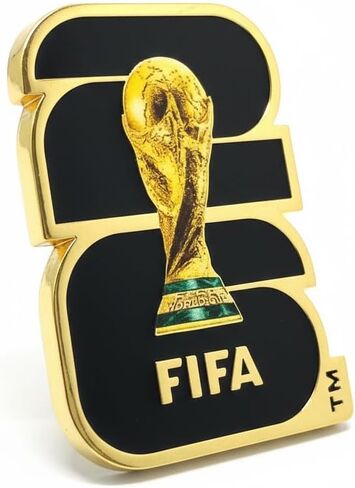 الإصدار الرسمي لكأس العالم FIFA 2026 - دبوس الدولة المضيفة لكأس العالم - دبوس مرصع بالمينا مطلي بطبقة ثنائية الأبعاد مقاس 1.5 بوصة - عنصر جامعي خالد - سبيكة زنك ممتازة - مثالي للملابس والقبعات والحقائب والشاشات in Kuwait