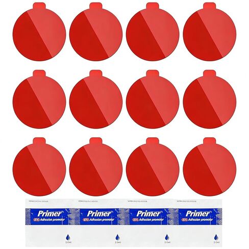 3M VHB Double-Side Mounting Eclcles Dircles ، قطره 2in ، مقاوم للماء ، شريط التثبيت الثقيل المقاوم للحرارة للزخرفة المنزلية ، يشمل 4 منصات لزجة بديلة (الجولة 2*2-40pcs) in Kuwait