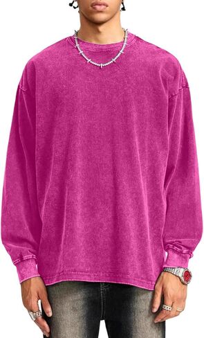 Men Henley Shirt Long Sleeve Button Down Casual Loose Fit Pullover Solid Lightweight Washable Retro Tops Blouses in Saudi Arabia