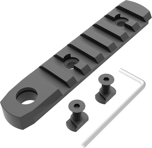 MK4 4-Slot Aluminium Mlok Picatinny Rail Mount، T-صواميل ومسامير ومفتاح ربط سداسي متضمن in Kuwait