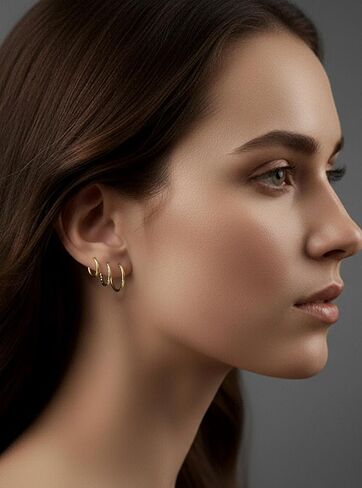 365 SLEEPERS Sterling Silver 8mm - 14mm Diamond Cut Twist Hinged Hoop Nose Lip Septum Tragus Segment Ring Sleeper Earrings Australian Made Nickel Free Hypoallergenic in Saudi Arabia