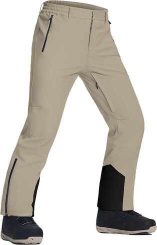 Pioneer Camp Men's Snow Ski Pants Waterproof Insulated Fleece Lined Softshell Snowboard Outdoor Hiking with Zipper Bottom Leg in Saudi Arabia