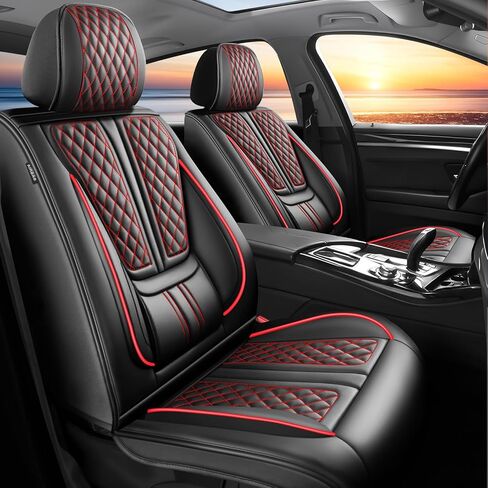 أغطية مقاعد السيارة متوافقة مع Mazda CX-5 2013-2023 2024 2025 2026. تغطية كاملة من الجلد المقاوم للماء، متوافقة مع الوسادة الهوائية، واقي وسادة المقعد لجميع الأحوال الجوية (مجموعة كاملة، أسود) in Kuwait