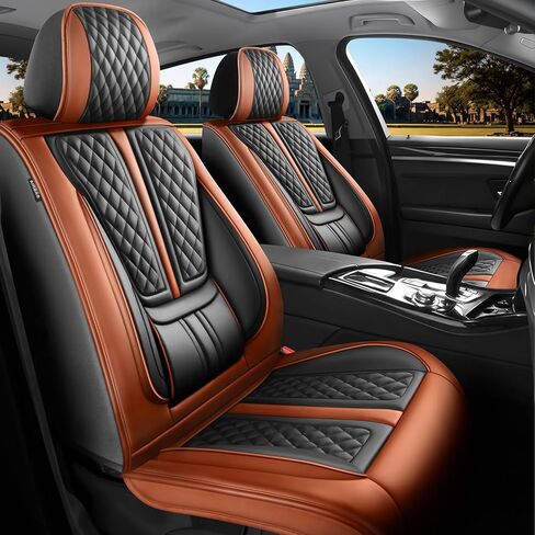 أغطية مقاعد السيارة متوافقة مع Mazda CX-5 2013-2023 2024 2025 2026. تغطية كاملة من الجلد المقاوم للماء، متوافقة مع الوسادة الهوائية، واقي وسادة المقعد لجميع الأحوال الجوية (مجموعة كاملة، أسود) in Kuwait