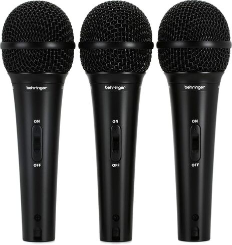 Behringer ULTRAVOICE XM1800S 3 Dynamic Cardioid Vocal and Instrument Microphones (Set of 3) in Saudi Arabia