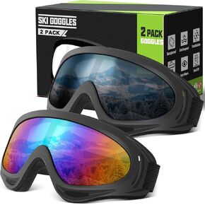 نظارات التزلج على الجليد من OXG مكونة من قطعتين، نظارات واقية من الأشعة فوق البنفسجية لرياضات الثلج الشتوية للأطفال والمراهقين والبالغين in Kuwait