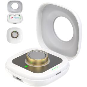 حافظة شحن لاسلكية لشاحن Oura Ring 4، محطة شاحن سفر محمولة بقدرة 2000 مللي أمبير في الساعة تناسب جميع أحجام Ring Gen 4، وقت تشغيل 30 يومًا (الشاحن الرسمي غير متضمن) in Kuwait