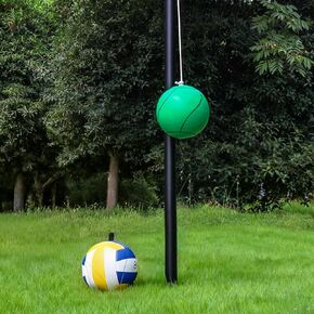 مجموعة كرة الحبل، كرة حبل وحبل بطول 12 قدمًا، عمود كرة حبل قابل للتعديل مع كرة حبل مطاطية ناعمة، مجموعة كرات حبل وحبل مع عمود للحديقة الخلفية في الهواء الطلق in Kuwait