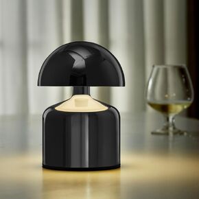 Cordless Mushroom Table Lamp, 2500mAH Rechargeable Battery Operated Lamp with 3 Color Stepless Dimming, Portable Touch Bedside Lamps for Bedroom, Nightstand, Patio, Office, Party, Bar, Gold in Saudi Arabia
