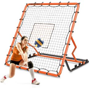 Baseball Rebounder Net, 4x4.5 FT Baseball& Softball Pitch Back Rebounder with 4 Adjust Angles, Volleyball Training Equipment for Baseballs,Lacrosse,Soccer, Backyard Pitching Fielding Catching Practice in Kuwait