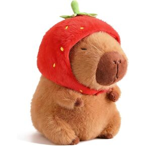 Capybara Plush مع حقيبة ظهر للسلحفاة ، Kawaii Capybara دمية محشوة هدايا عيد ميلاد الزخرفة ، لعبة جميلة أفخم لمحبي الفتيات الكرتون in Kuwait