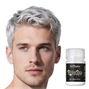 Temporary White Hair Color, Washable Makeup White Hair Dye | Realistic & Safe, Perfect for Santa Beard, Eyebrows, Whitener Hair Paint for Halloween Cosplay, Theatre, Film, Party, Easy to Apply (1 oz) in Saudi Arabia