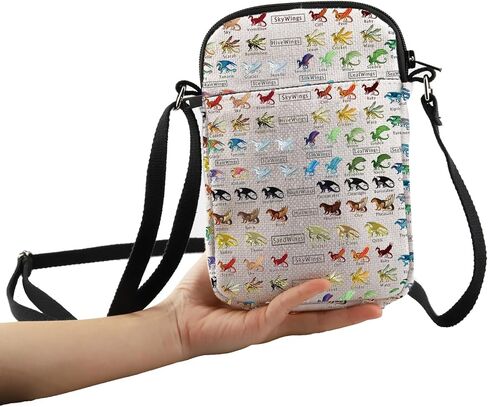 PXTIDY Wings Fire Novel Dragon Crossbody Bag Dragon Character Lover Gift Wings Fire Party Dragon Themed Bag Darkstalker Gift in Kuwait