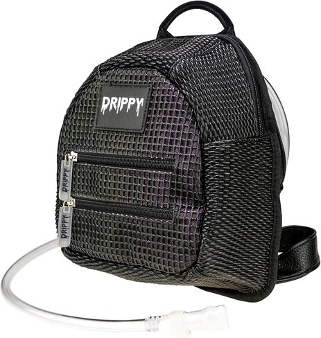 حزمة ترطيب صغيرة عاكسة للضوء - حقيبة ظهر Hydropack للنساء والرجال - مثانة مانعة للتسرب سعة 1.5 لتر - أساسيات وإكسسوارات Rave - حزمة مائية للموسيقى ومهرجانات EDM - أسود in Saudi Arabia