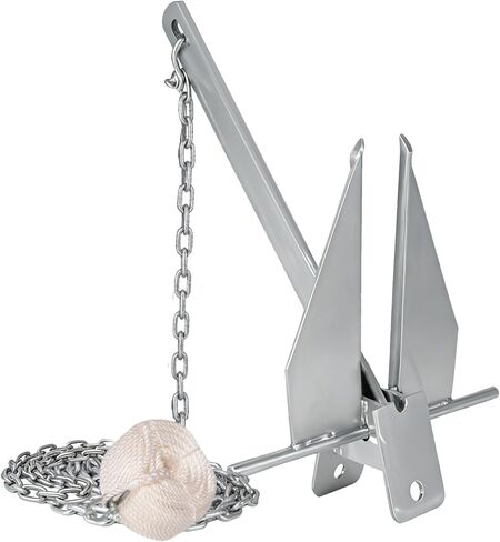 5lb 8.5 lb Heavy Duty Anchor Kit Portable Anchor with Anchor Chain and Anchor Rope Set Fit for Different Type Boats in Saudi Arabia