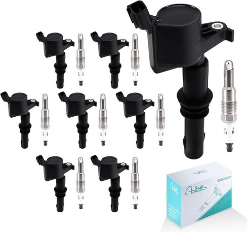 Set of 8 DG511/5C1584 Ignition Coil Pack SP546 Spark Plugs For Ford Expedition Explorer F150 F250 F350 Super Duty F450 F550 Mustang,Lincoln Mark Navigator,Mercury Mountaineer 4.6L 5.4L 6.8L V8 in Saudi Arabia