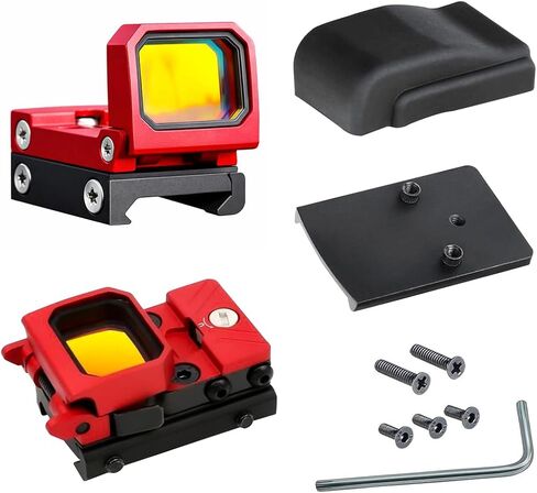 GOTICAL CNC-Machined Fiber Optic Set Front & Rear Handgun Sights for Glock Pistols Standard Models in Saudi Arabia
