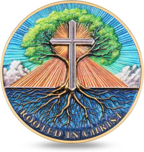 The Lord is My Shepherd Christian Challenge Coin - Psalm 23:4 Inspirational Religious Token with Elegant Design, Signifying Faith and History for Men and Women (Single Coin) in Saudi Arabia