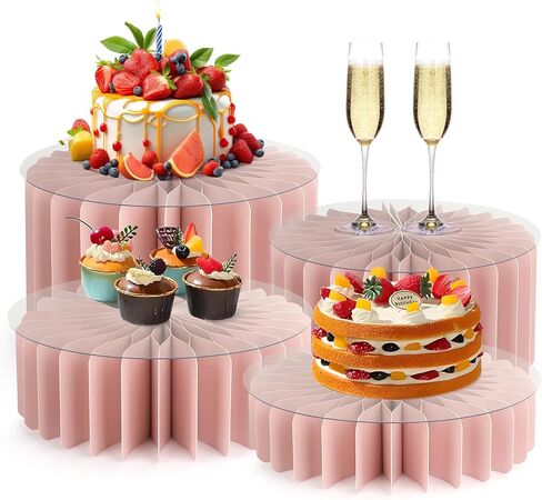رواد البوفيه ناهدات الطعام لجدول البوفيه RISERS RISERS تقف معروضة طويلة الكعكة المدرجات حوامل الأسطوانة لالتقاط الحفل in Kuwait