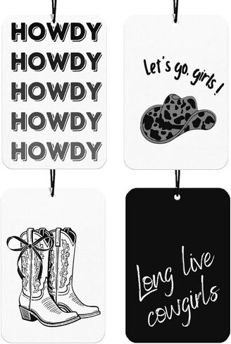 Retro Leopard Bows Car Air Freshener 4Pcs, Lucky 8 Ball Cheetah Print Car Accessories Interior, Lucky Girls Cheetah Girly Mirror Decor Hanging, Coquette Bows Air Freshener for Women Cars (Vanilla) in Saudi Arabia