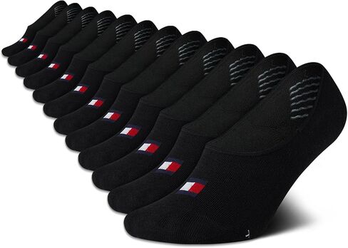 بطانات العرض النسائية من Tommy Hilfiger - 12 قطعة من البطانات الرياضية القابلة للتنفس - جوارب رفيعة منخفضة القطع للنساء (حجم الحذاء: 4-10) in Kuwait