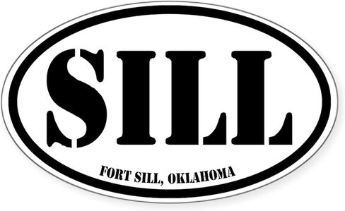 ملصق CafePress Fort Sill، أوكلاهوما البيضاوي لمصد السيارة in Saudi Arabia