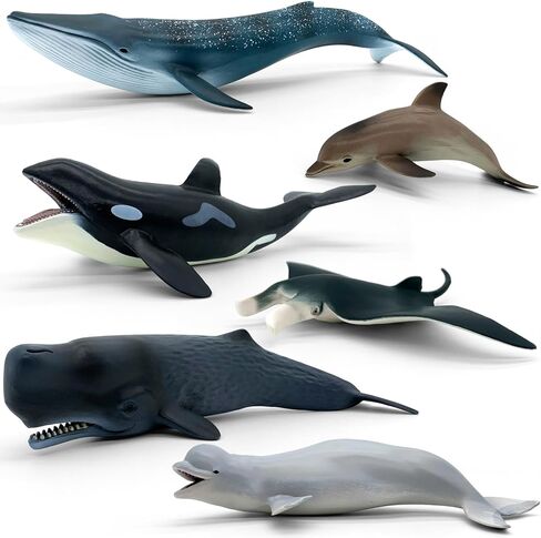 مجموعة حيوانات المحيط الفك المنقولة - 13 "موساسوروس ، 10.6" Megalodon Shark و 7.8 "Octopus Action Figure Toys for Kids and Collects (3 PCS) in Kuwait