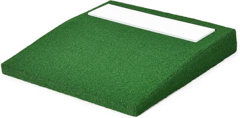 Pitching Mound, 6" Full Length Game Mound, Two-Piece Indoor Outdoor Baseball Mounds Practice and Training Equipment, Softball Pitching Aids with Antifade Turf and Pitching Rubber in Kuwait