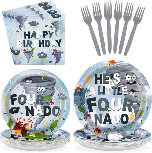 96pcs S'mores Camping Duit Dust Dust Decorations كل شيء ممتع مع لوحات أطفال ومناديل التخييم أدوات المائدة المخصصة التي تم تعيينها لـ S'more to Love Kid Camperfire Bonfire Party Supplies Serves24 in Kuwait