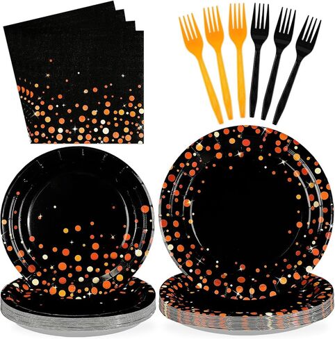 96pcs S'mores Camping Duit Dust Dust Decorations كل شيء ممتع مع لوحات أطفال ومناديل التخييم أدوات المائدة المخصصة التي تم تعيينها لـ S'more to Love Kid Camperfire Bonfire Party Supplies Serves24 in Kuwait