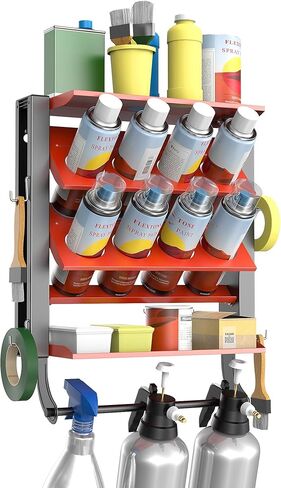 Ultrawall Spray Can Holder Rack, Wall Mounted Spray Bottle Holder, Garage Wall Mount Shelf, Utility Storage Rack, Tool Storage Rack in Saudi Arabia