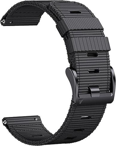 سوار ساعة من النايلون مقاس 20 ملم سريع الإصدار لـ Garmin Forerunner 165/245/55 in Kuwait