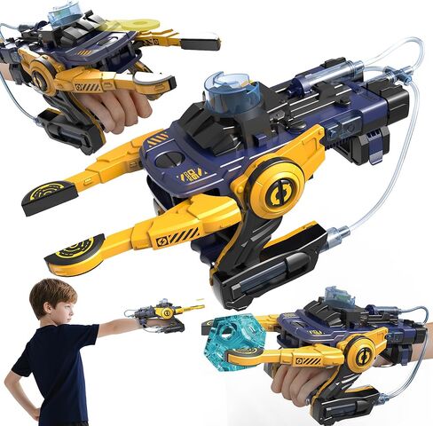 SMIESSKIDDO Hydraulic Robotic Arm - 106 Pcs Dual-Mode STEM Toy for Kids 8-12, Build & Launch Flying Disc | No Batteries, Safe Engineering Science Kit, Model Kits Gift for Boys & Girls 9 10 11 in Saudi Arabia
