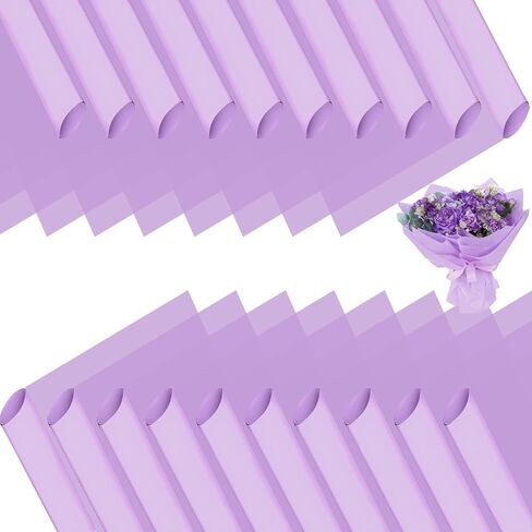 DNSGOOR 548PCS مجموعة ورق تغليف زهرة مع 200 حلقة ماء باقة مقاومة للماء ديكور الورق ديكور تاج ثلاثي الأبعاد زواجز باق الفراشة in Kuwait