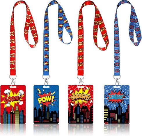 4 Pcs Back to School Supplies Red Spider Web Badge Holder Reel Lanyard ID Card Badge Holder with Spider Lanyard for Students Teachers Nurses Office Workers in Saudi Arabia